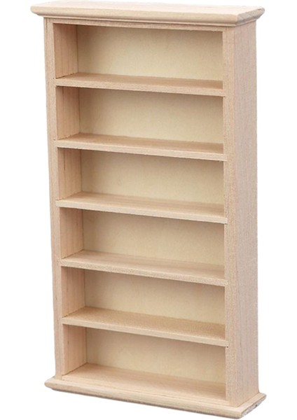 Ahşap Dollhouse Minyatür Kitaplık 6-Tier Minyatür Kitaplık Çocuklar Için 4 5 6 (Yurt Dışından)