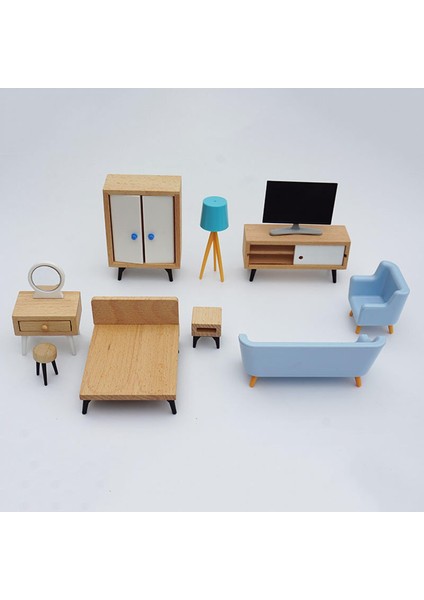 1:11 1/12 Dollhouse Mobilya Minyatür Dıy Mini Çocuklar Kız Çocuklar Için Kanepe (Yurt Dışından)