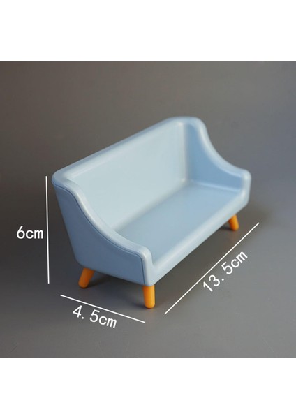 1:11 1/12 Dollhouse Mobilya Minyatür Dıy Mini Çocuklar Kız Çocuklar Için Kanepe (Yurt Dışından)