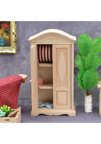 Simülasyon 1:12 Dollhouse Ahşap Kabine Oyna Pretend Oyuncak Dıy Kızlar Oyuncak (Yurt Dışından) indirimleri