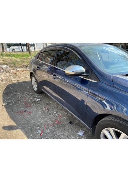 Renault Megane 4 Sedan Krom Cam Çıtası 6 Parça 2015> Paslanmaz Çelik