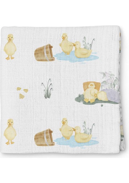 Bebek Müslin Örtü 100X100 cm Petits Caneton