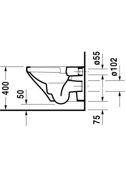 Durastyle Rimless® Asma Klozet Seti Amortisörlü Kapak Dahil Beyaz 45383900A1