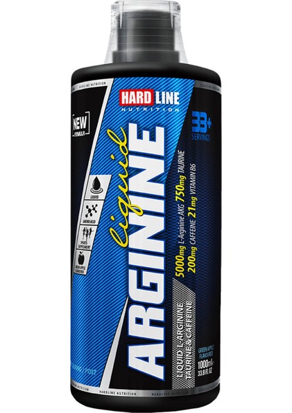 Hardline Arginine Liquid 1000 ml Yeşil Elma