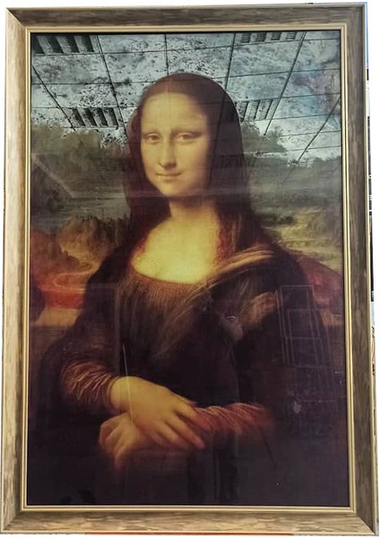 El Yapımı Ayna Tablo Mono Lisa