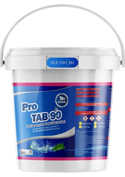 Yavaş Çözünen Stabilizatörlü Toz Klor Pro Tab 90 25KG