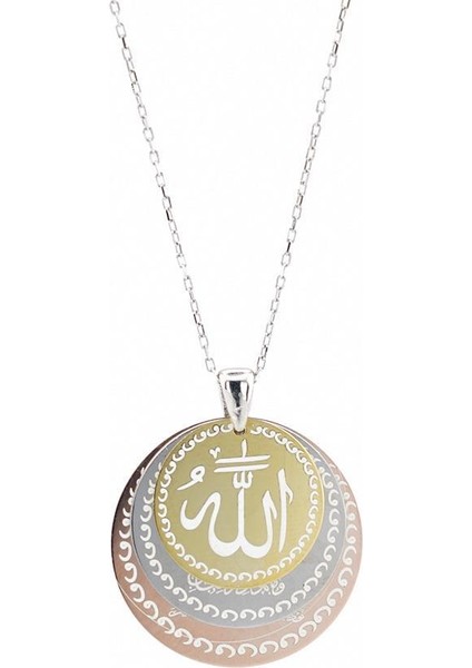 Dua Yazılı Yuvarlak Bayan Kolye