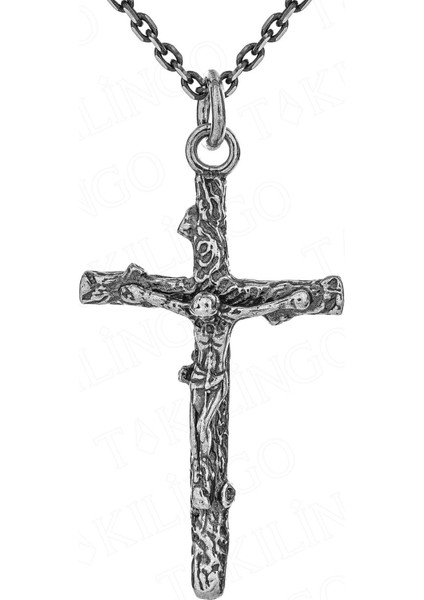925 Ayar Gümüş Isa Haç Jesus Kolye fiyatları
