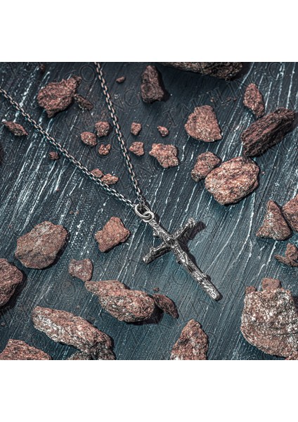 925 Ayar Gümüş Isa Haç Jesus Kolye modelleri