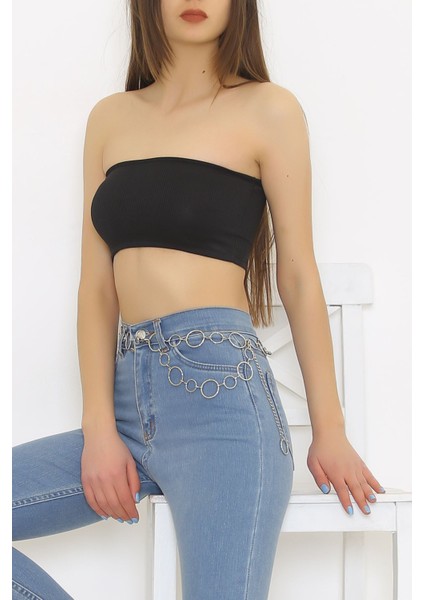 Fitilli Straplez Siyah - 1124.1320.