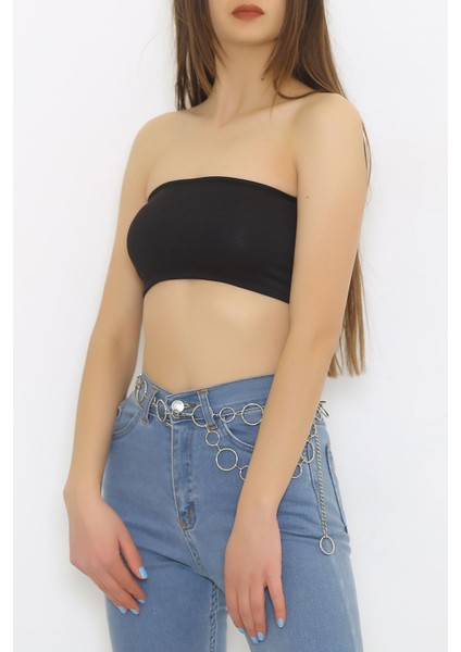 Fitilli Straplez Siyah - 1124.1320. fırsatları