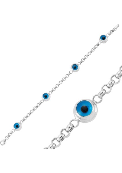 Mavi Gözlü Kadın Bileklik Modeli
