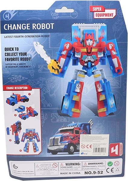 Torutoys  Dönüşen Robotlar Transformers Robot Figür 16 cm