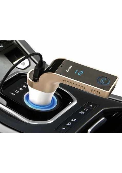 Carg7 Bluetooth Araç Fm Transmitter USB Girişli