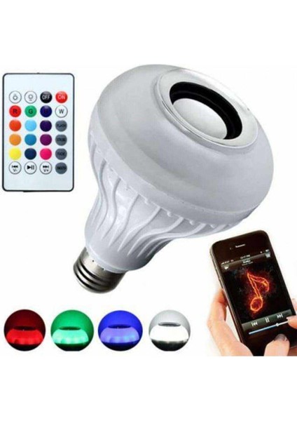 Kumandalı Bluetooth Disco Ampul Rgb