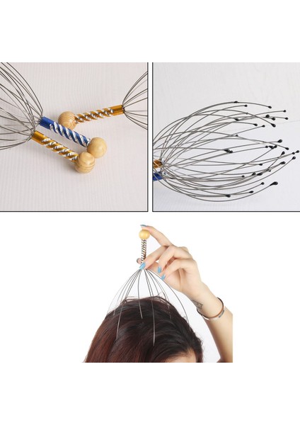 Go İthalat Bokoma Yumuşak Uçlu Pratik Rahatlatıcı Kafa Kaşıma Teli ve Masaj Aleti indirimleri