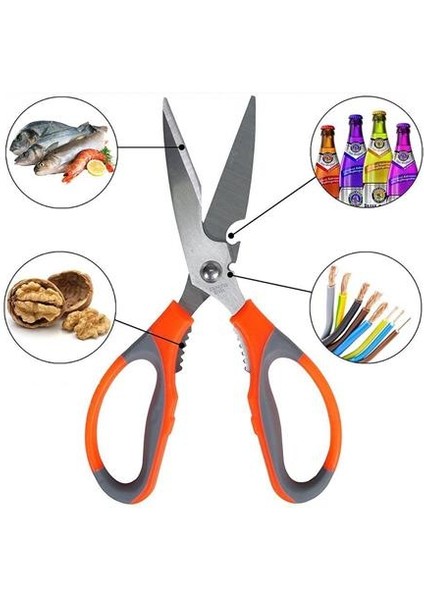 Kuhn 4 Boyutlu Mutfak Makası Açacak Kırıcı Kesici 715964