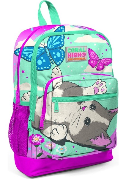 Ilkokul Sırt Çantası ve Kalemlik Seti - Sevimli Kedi ve Kelebek fiyatları