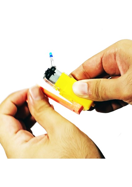 Hareket Enerjisi ile Elektrik Elde Etme Proje Seti, Kinetik Enerji Üretim Modeli Moturlu, LED Seti
