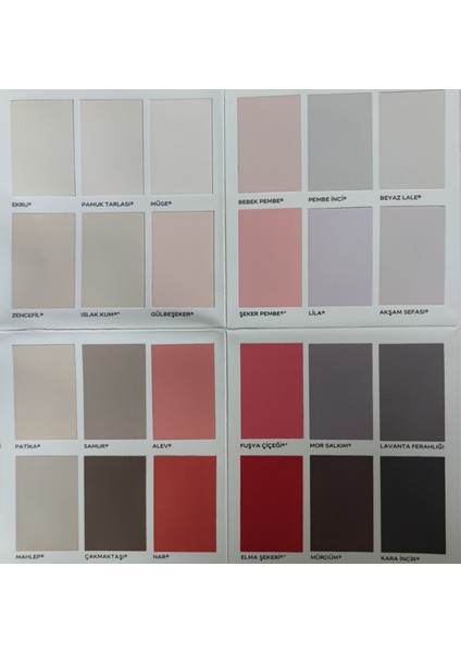 Silikonlu Ipek Mat Su Bazlı Iç Cephe Boyası 15 Litre modelleri