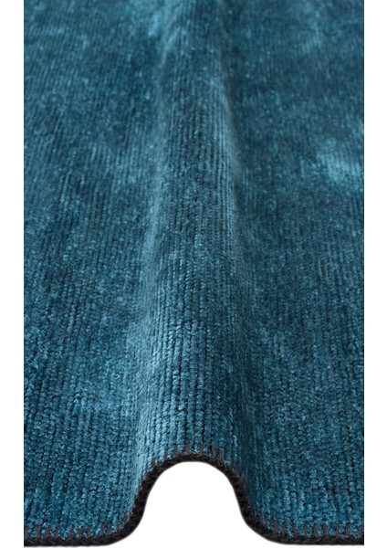 Eko Tribal New Trb Plain Marine Yumuşak Doku Vintage Desenli Modern Ince Dokuma Salon Halısı