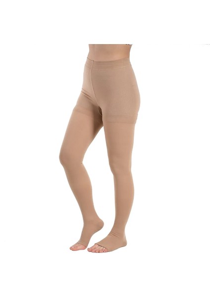 Duomed Ccl1 At/panty Külotlu Burnu Açık Kompresyon Çorabı