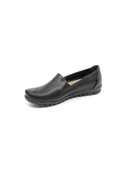 217 Kadın Siyah Günlük Comfort Ayakkabı modelleri