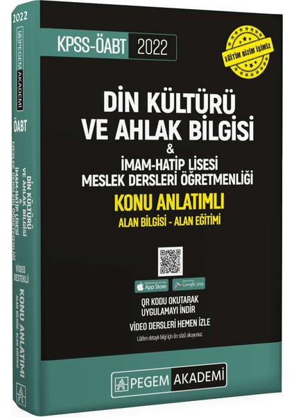 2022 KPSS ÖABT Dinkültür ve Ahlak Bilgisi-Imam Hatip Lisesi Mes.l