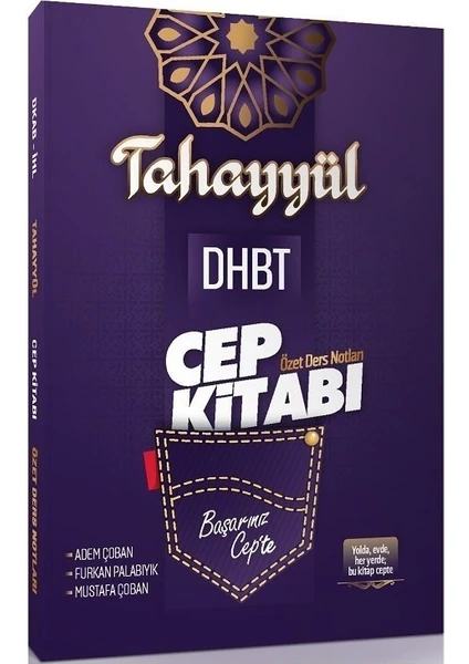 Tahayyül Yayınları Tahayyül 2022 DHBT Cep Kitabı Özet Ders Notları - Mustafa Çoban,