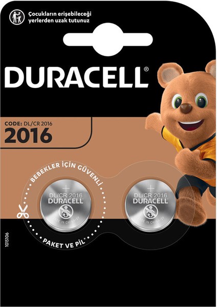 Düğme Pil 2016 2 Li 3 Volt