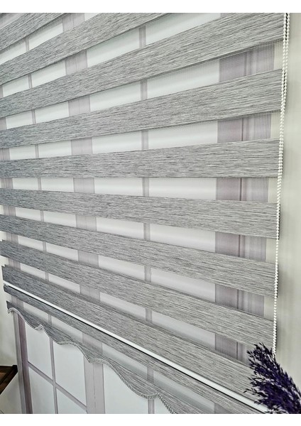 Bambu Zebra Gri Perde MZ666 indirimleri