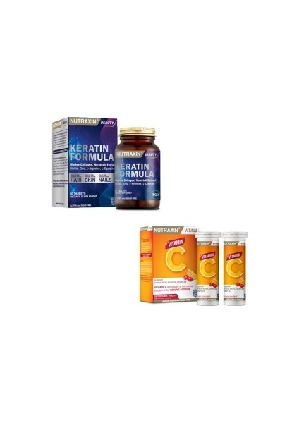 Saç Sağlığı Için Keratin Formula 60T.+ C Vit. 28 T.
