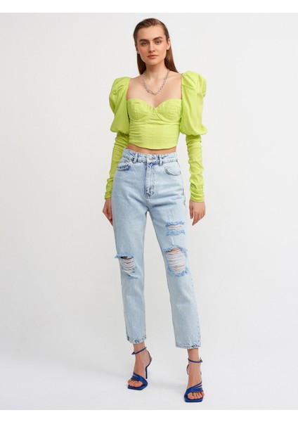 50120 Balon Kollu Top-Lime modelleri