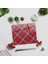Cam Kesme Tahtası - Cam Kesme Tablası | Kırmızı-Beyaz Ekose Desen | 29cm x 34cm 1