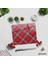 Cam Kesme Tahtası - Cam Kesme Tablası | Kırmızı-Beyaz Ekose Desen | 29cm x 34cm 2