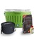 Lotusgrill Kömürlü Dumansız Mangal Klasik Set ( Çanta + 2,5kg Kömür +1 Jel ) Limon Yeşili 1