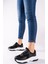 Siyah Beyaz Kadın Sneaker 0012140 1
