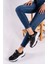 Siyah Beyaz Kadın Sneaker 0012140 3