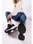 Kadın Sneaker Siyah Beyaz Düz Taban Ortapedik İç Taban ile Rahat 0012140 5