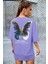 Kadın Antrasit Butterfly Oversize T-Shirt 1