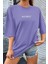 Kadın Antrasit Butterfly Oversize T-Shirt 2