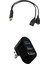 Charmant USB 1 Erkek ile Dönebilen USB Hub, Şarj Için 2 Kadın Splitter Kablo (Yurt Dışından) 1