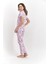 2416 Kadın Önden Düğmeli Pijama Takımı 3