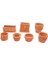 7 Adet Mini Plastik Oyma Bonsai Saksı 1:12 Dollhouse Minyatür (Yurt Dışından) 3