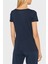 Baskılı Regular Fit Bisiklet Yaka Pamuklu T Shirt Bayan T Shirt 3LTT16 Tjcrz 1554 4