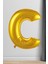 C Harfi Folyo Balon Gold 100 cm 40 Inç 1 Metre Altın 1
