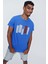 Tena Moda Erkek Saks Bisiklet Yaka K Fashion Baskı Tişört 3