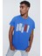 Tena Moda Erkek Saks Bisiklet Yaka K Fashion Baskı Tişört 5
