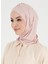 Pileli Isra Çapraz Hazır Türban - Pudra - Ecardin 2