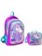 Coral High Kız Çocuk Gri Unicorn Okul Sırt Çantası ve Beslenme Çantası 1